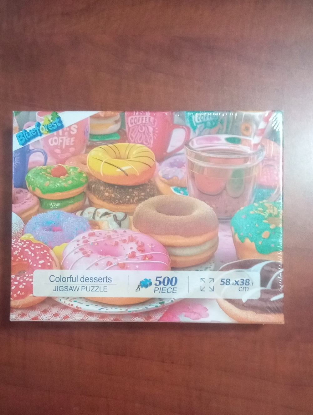 Colorful Desserts 500-Piece Jigsaw Puzzle - Multicolor New Sealed Donuts
